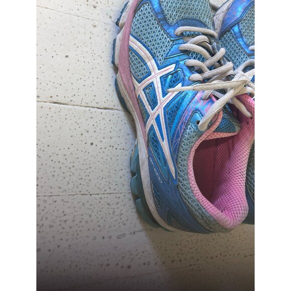 Asics GT1000 Athletic Shoes Women's Size 6.5 Lace Up Running Pink/Blue - Picture 2 of 7